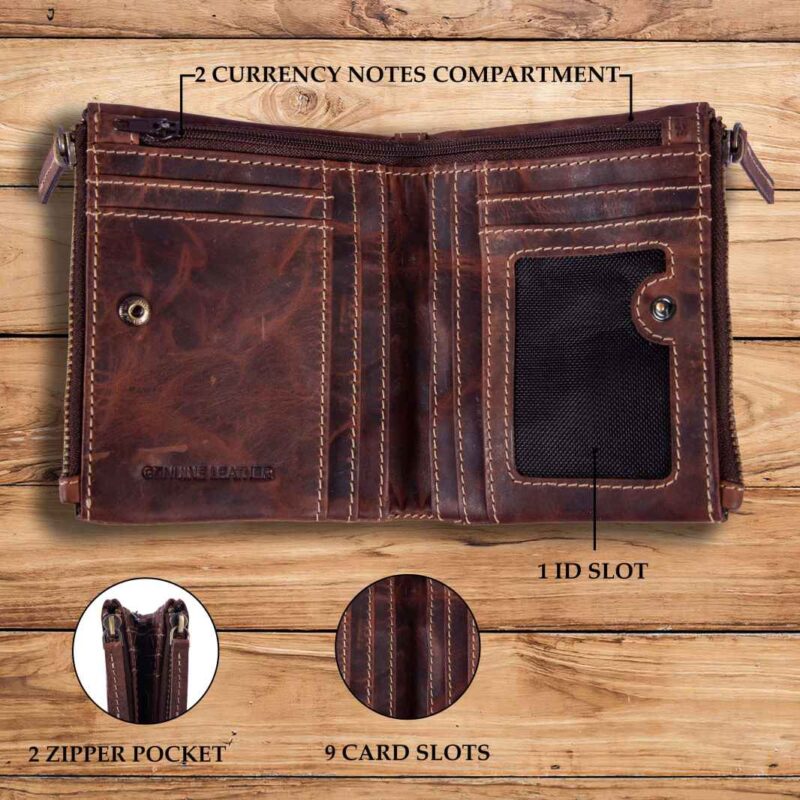 Buy CHAMRAWALA COM Genuine Leather Wallets Men Wallet Classy Card Holder  Gift Box - Brown Online at Best Prices in India - JioMart.