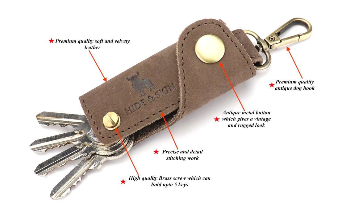 Personalised Leather Keyrings | Pedal & Brass