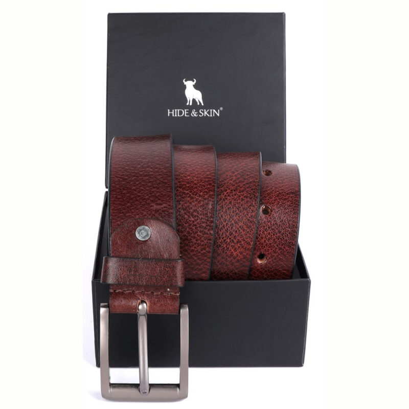 HIDE & SKIN men’s genuine leather belt 100% original leather best quality real cowboy casual