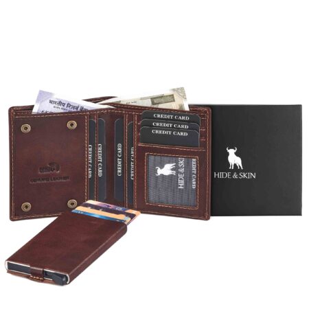 Lorem - Brown Faux Leather Men's Two Fold Wallet ( Pack of 1 ): Buy Online  at Low Price in India - Snapdeal