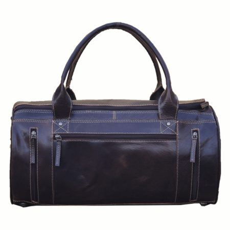 HIDE & SKIN Men’s 100% Full Grain leather Travel Bag | Weekender Bag | Duffel Bag | Gym Bag | Handcrafted with love In India