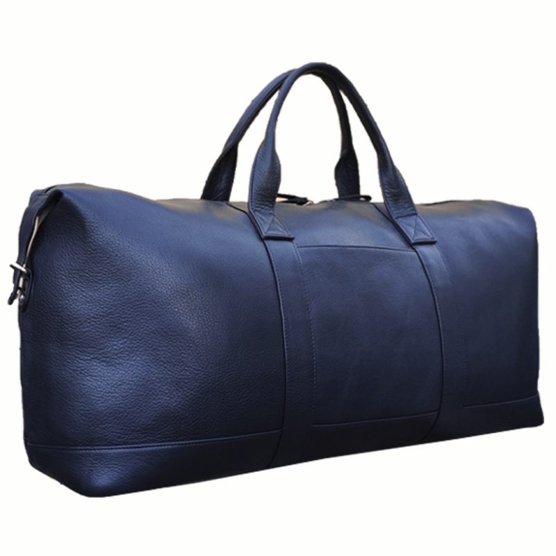 HIDE & SKIN Men’s 100% Full Grain leather Travel Bag | Weekender Bag | Duffel Bag | Gym Bag | Handcrafted with love In India