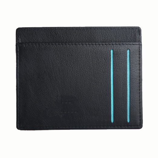 LEATHER POCKET SIZED BUSINESS/CREDIT/ATM CARD HOLDER ( RANDOM COLOR AND ONE  PIECE)wallet