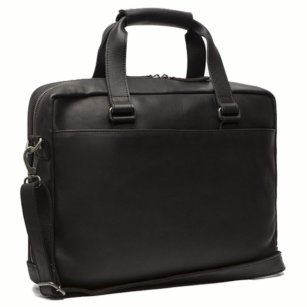 Ekon Briefcase : Hand painted office leather bag for men in black - Paul  Adams