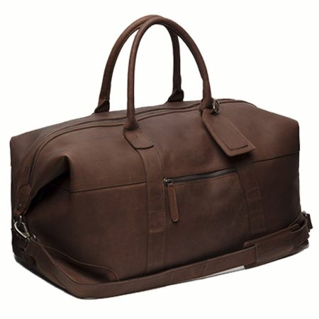 HIDE & SKIN Men’s 100% Full Grain leather Travel Bag | Weekender Bag | Duffel Bag | Gym Bag | Handcrafted with love In India