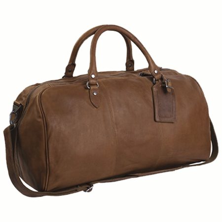 HIDE & SKIN Men’s 100% Full Grain leather Travel Bag | Weekender Bag | Duffel Bag | Gym Bag | Handcrafted with love In India