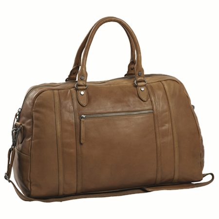 HIDE & SKIN Men’s 100% Full Grain leather Travel Bag | Weekender Bag | Duffel Bag | Gym Bag | Handcrafted with love In India