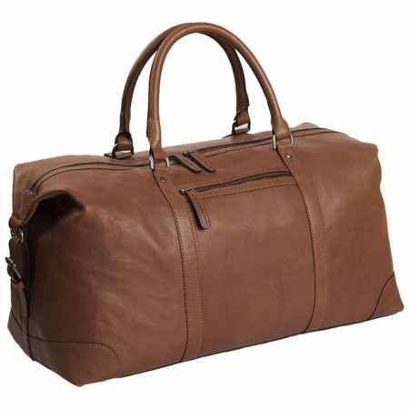 HIDE & SKIN Men’s 100% Full Grain leather Travel Bag | Weekender Bag | Duffel Bag | Gym Bag | Handcrafted with love In India