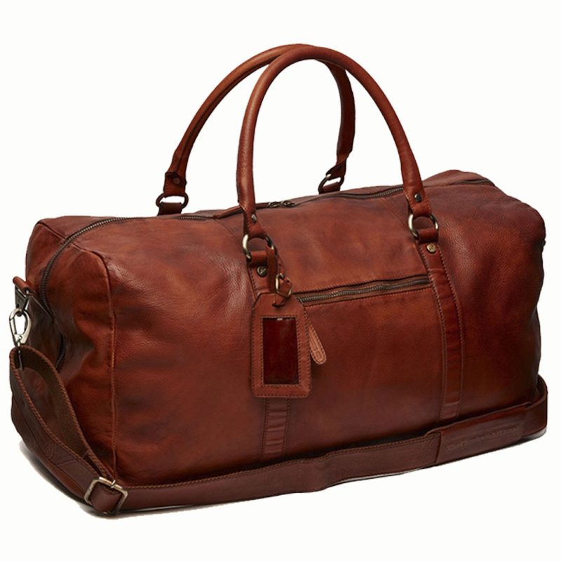 HIDE & SKIN Men’s 100% Full Grain leather Travel Bag | Weekender Bag | Duffel Bag | Gym Bag | Handcrafted with love In India