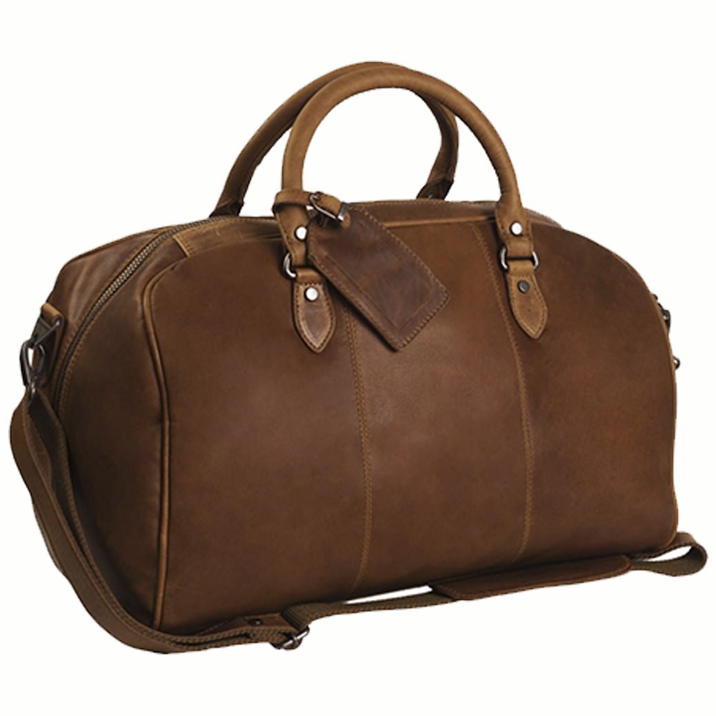 HIDE & SKIN Men’s 100% Full-Grain leather Travel Bag